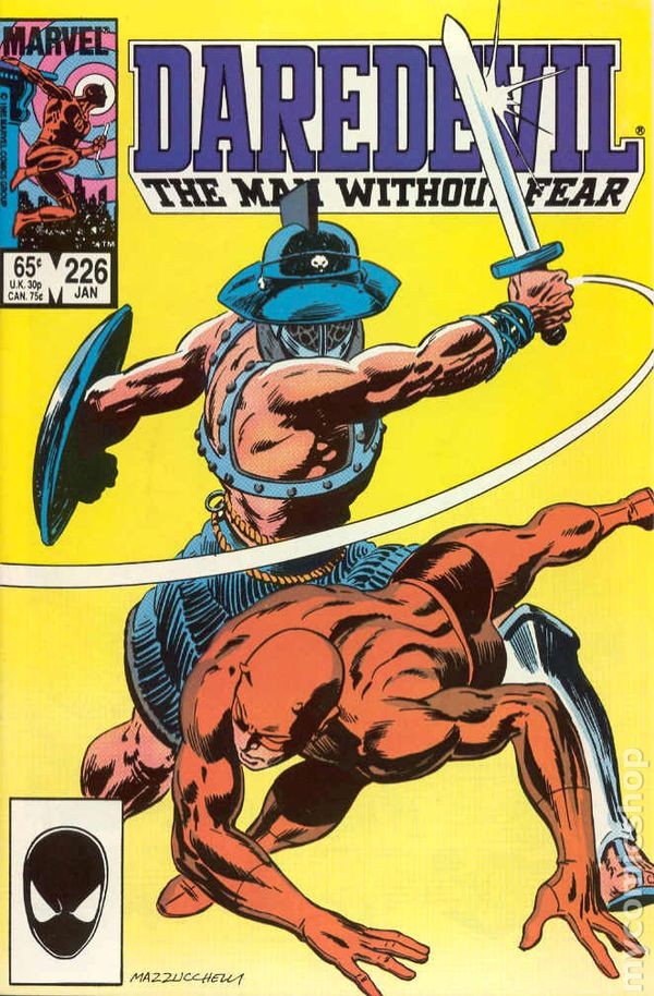 Daredevil #226 FN 1986 Immagine Stock