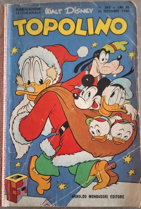 Topolino N. 265 (Natale 1960) - Con bollino integro - Mutilo leggere attentamente!