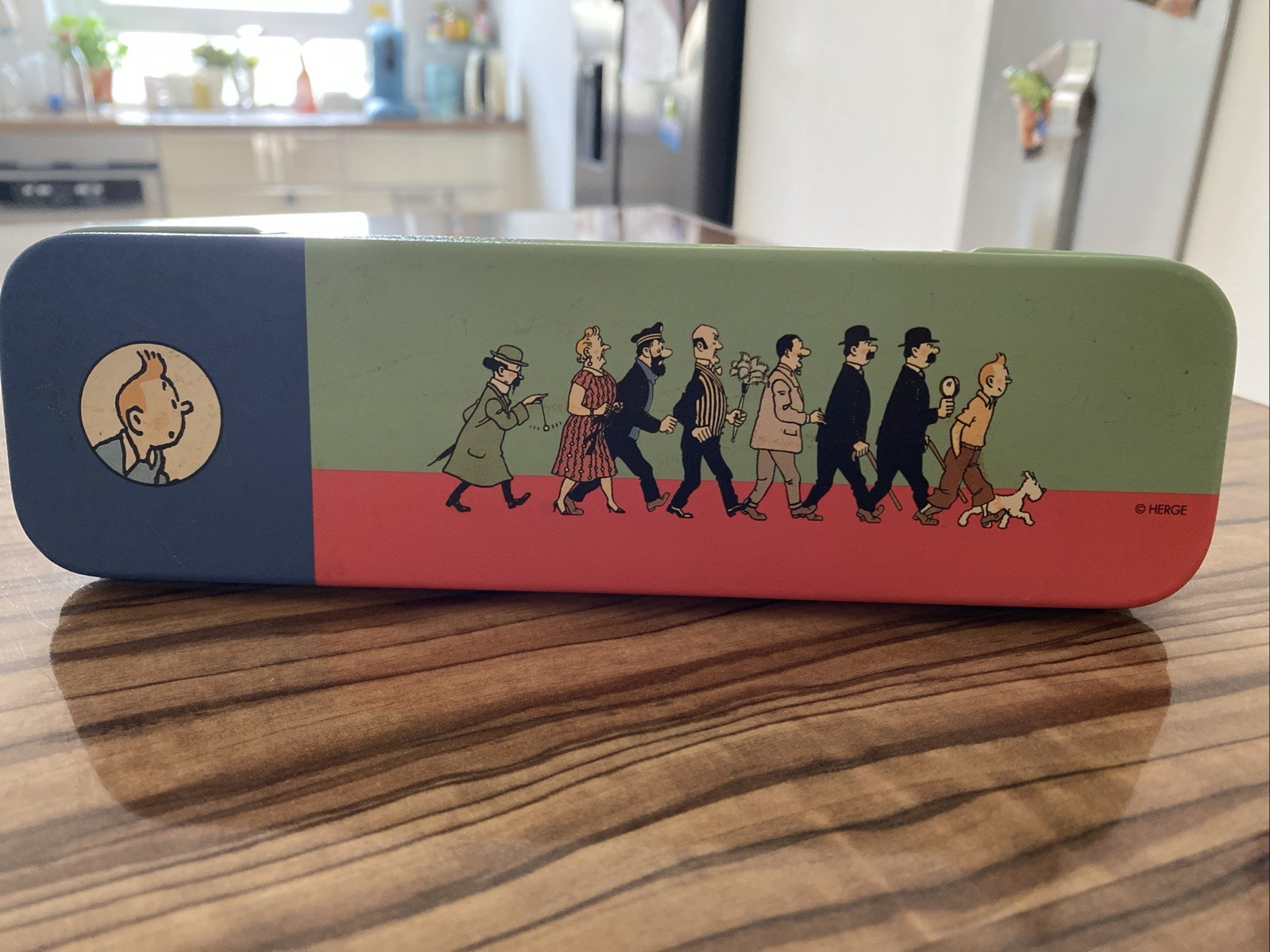 Hergé Tim e Struppi: Astuccio Scatola da Collezione per Penne o Gioielli Personaggi Fumetti
