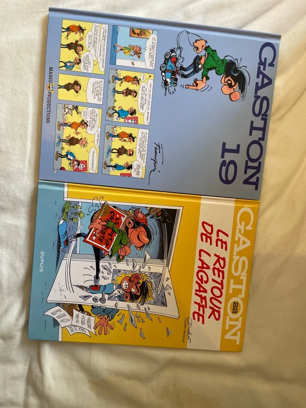 Lot de 2 bd Gaston lagaffe