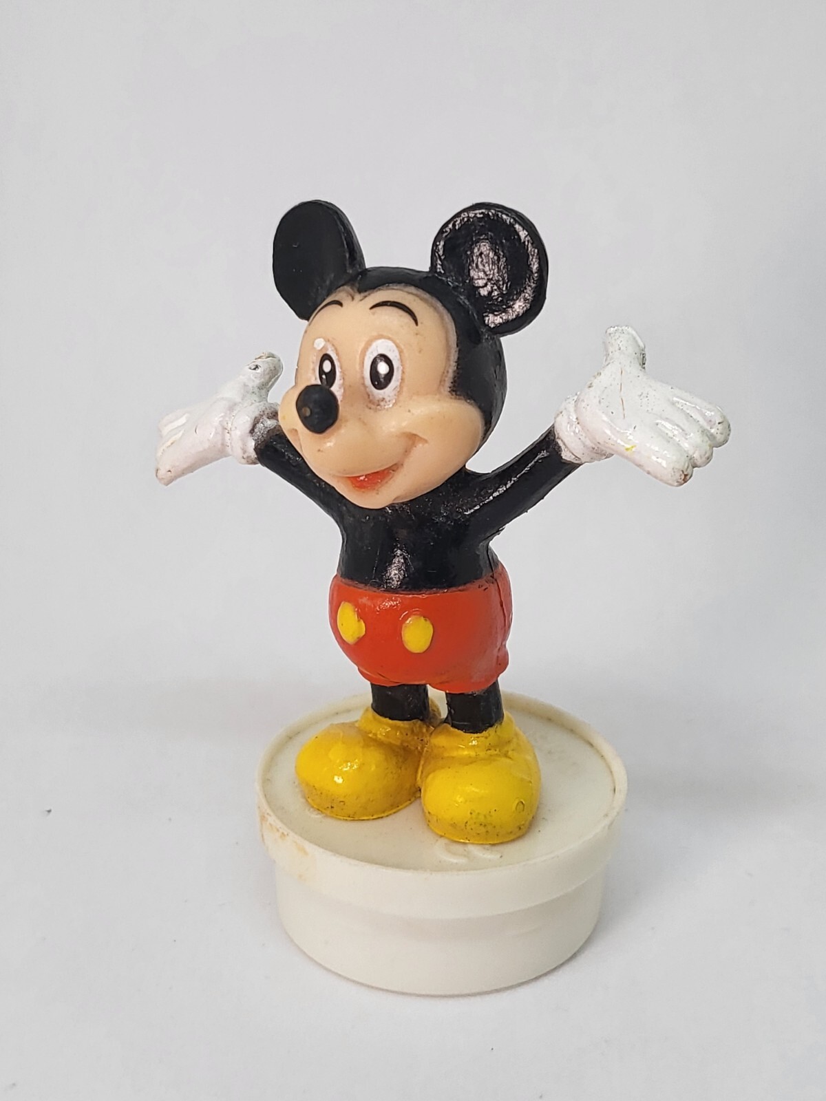 Figurina Vintage Bouchon Smarties Mickey Collezione Disney 7 Cm