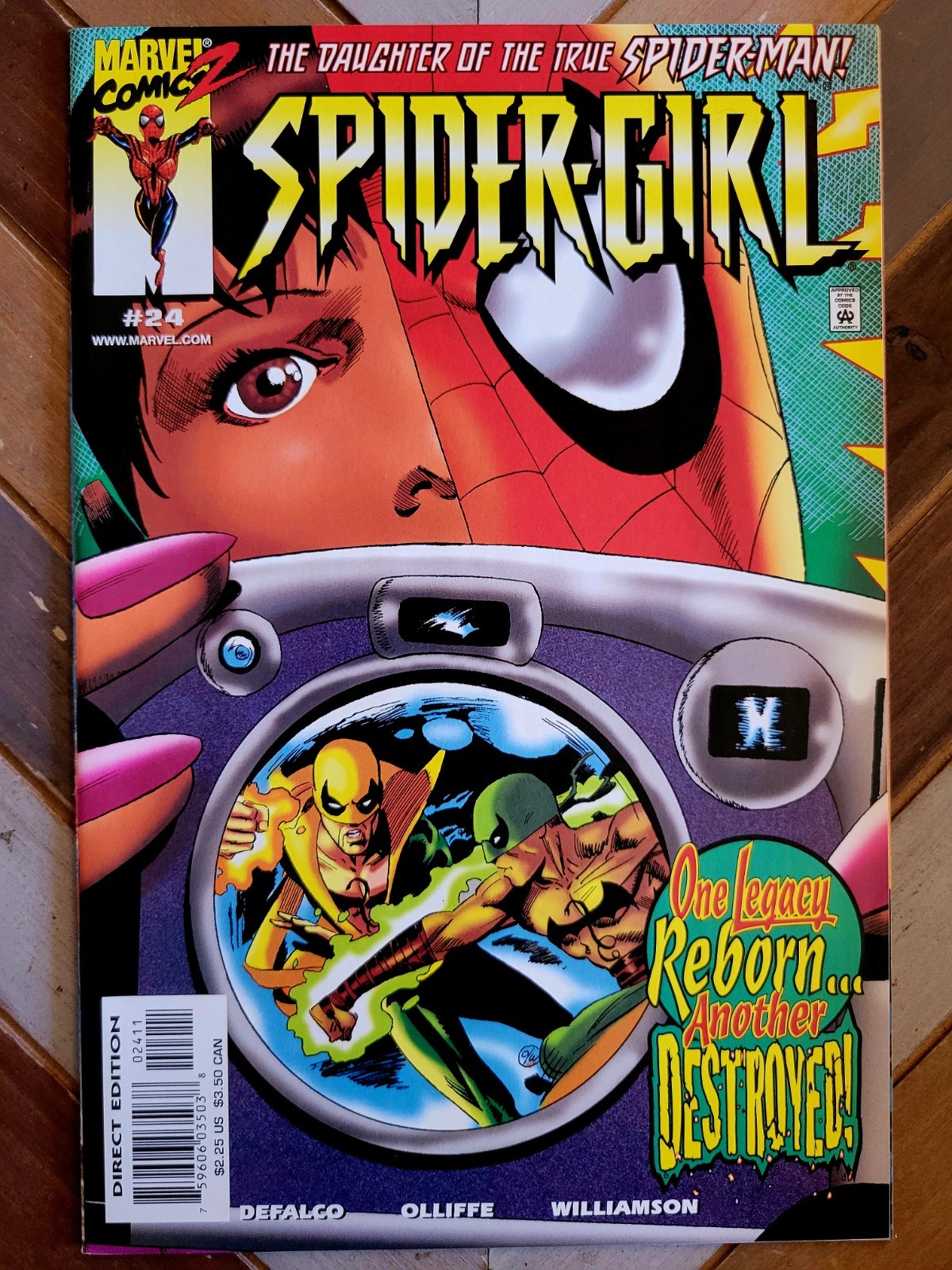 Spider-Girl #24 (Marvel 2000) Dragonfist & Iron Fist! (9.0) Olliffe & Williamson