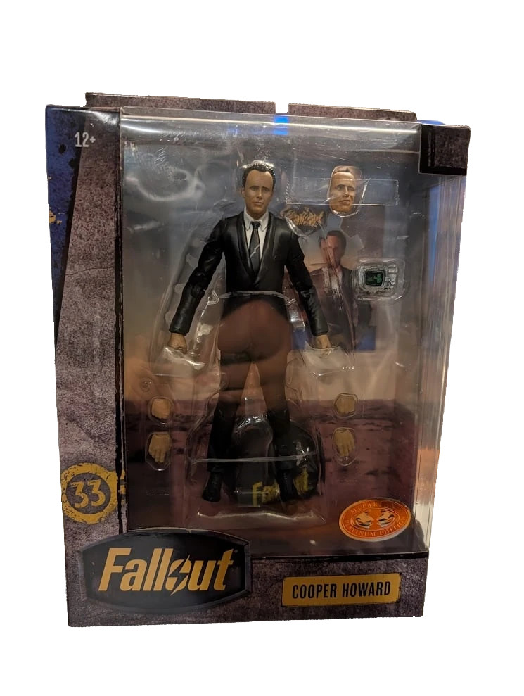 McFarlane Toys Fallout Figure Cooper Howard Red Platinum Edition nuovo con scatola