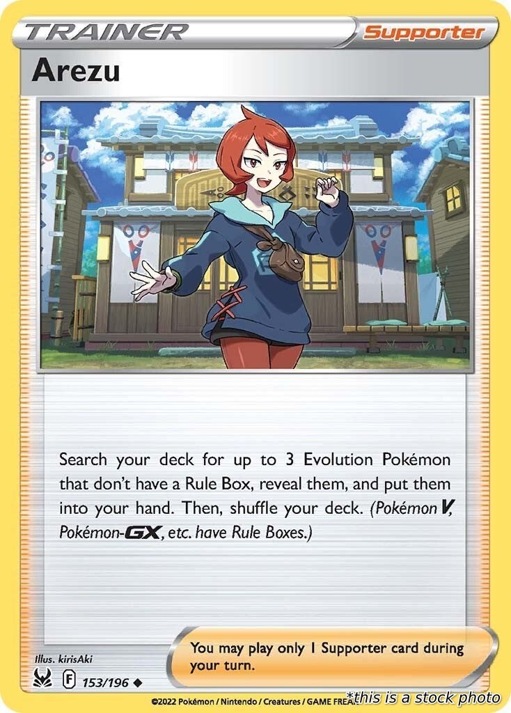 Pokemon Arezu Reverse Holofoil [SWSH11 - 153/196 NM non comune