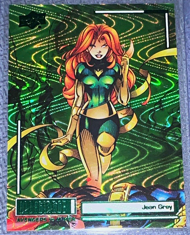 Upper Deck Allegiance Avengers Vs X-Men Jean Grigio Verde Realtà C61 2022
