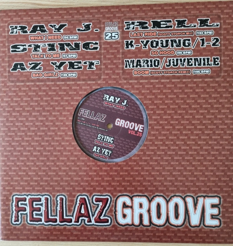 Various – Fellaz Groove, Vol.25  (12" Vinyl 6 Track Maxi)
