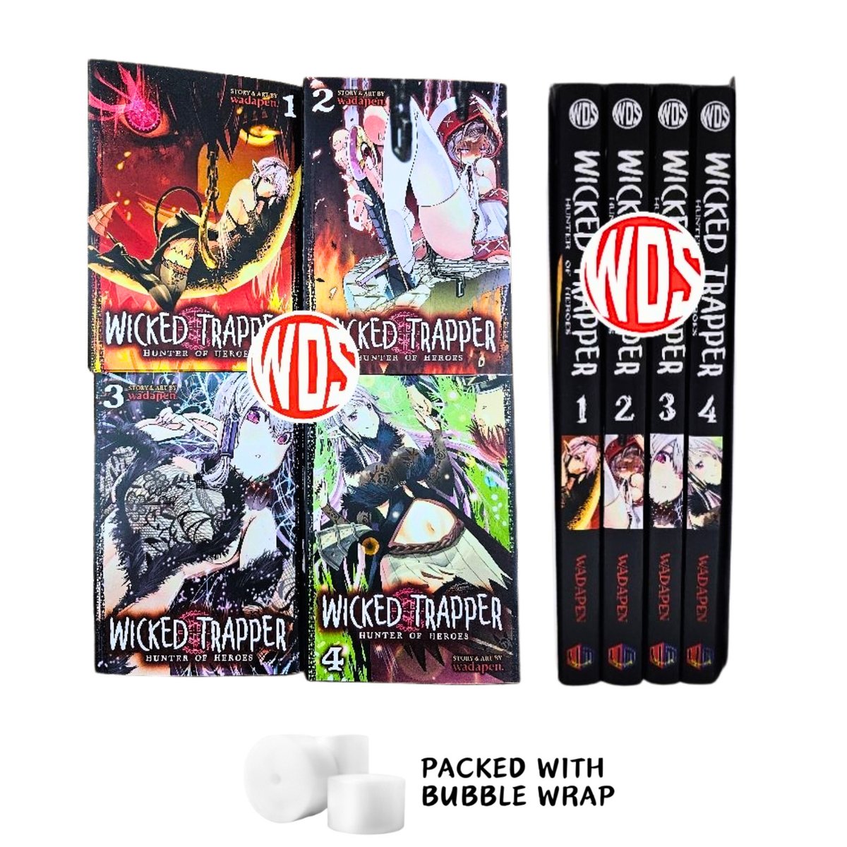 Wicked Trapper - Cacciatore di Eroi Set Completo Vol. 1-4 manga versione inglese fumetto