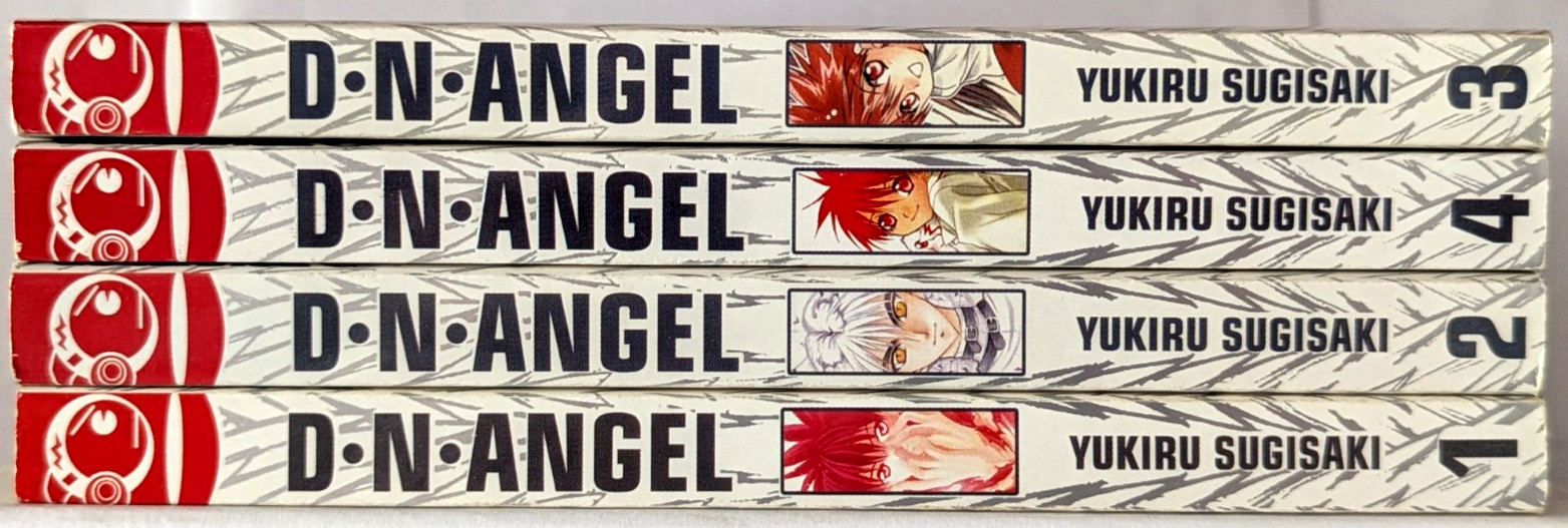 Lotto manga D. N. Angel Vol 1-4, prime stampe, Yukiru Sugisaki, Tokyopop