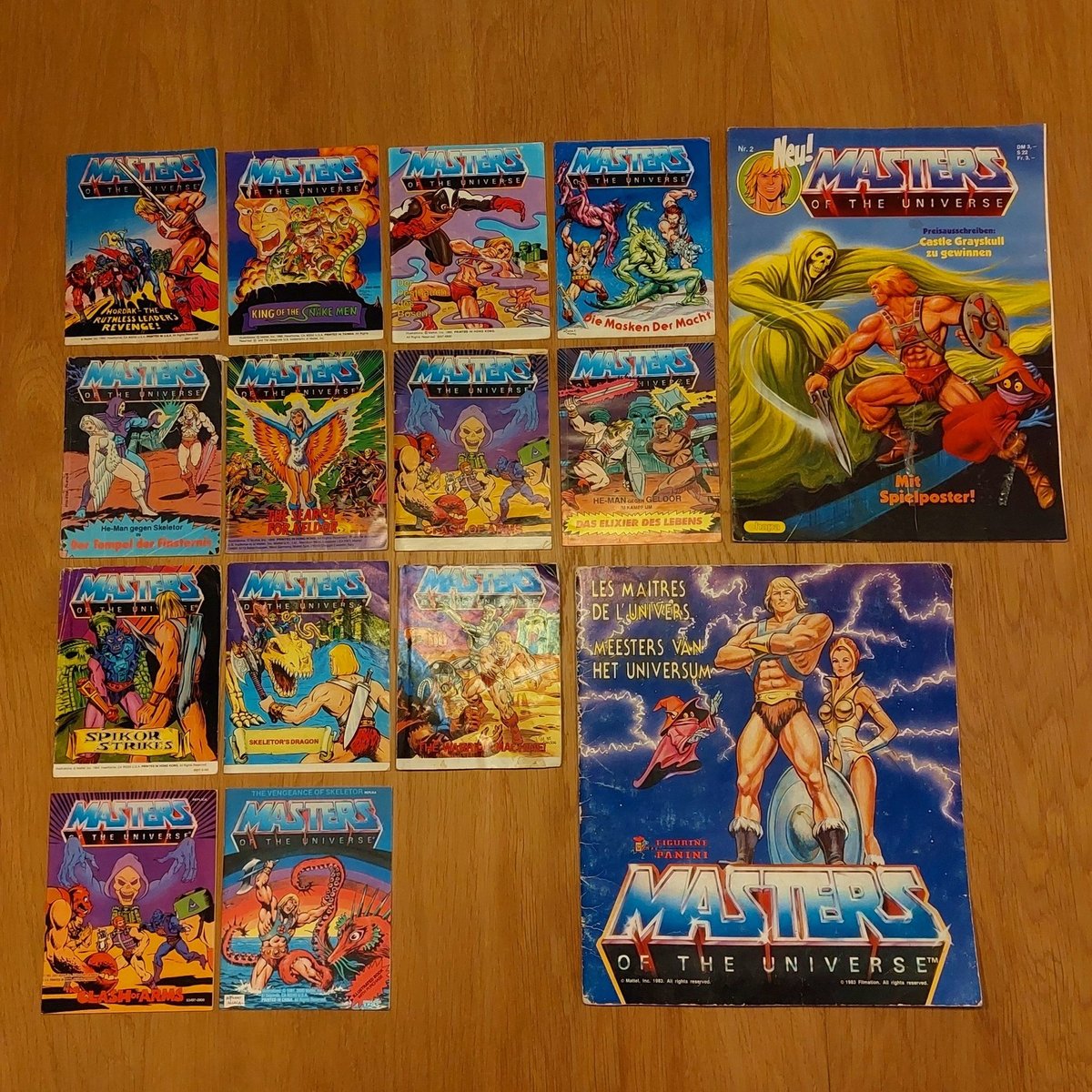Quaderni Masters of the Universe anni 80 lotto 13 mini quaderni ehapa n.2 PANINI