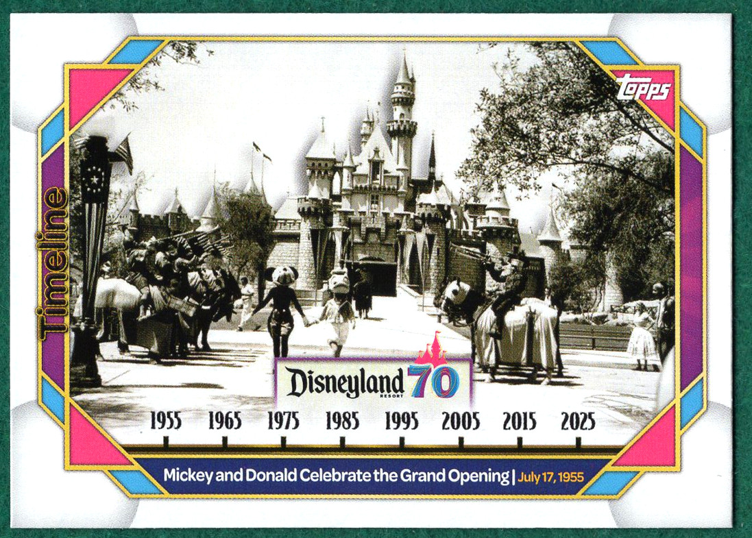 Topolino e Paperino Festeggiano... - Carta 2025 Topps Disneyland 70° Anniversario #84