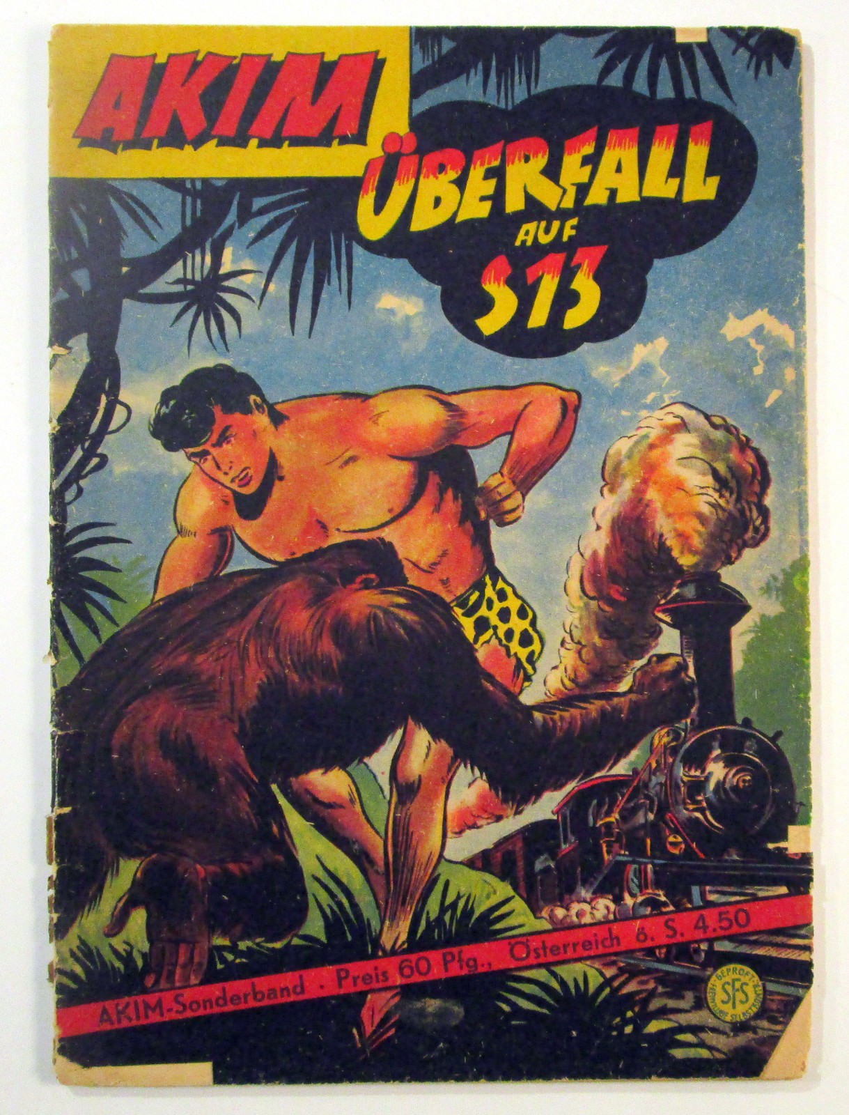 Akim-Piccolo-Volume Speciale #20 Akim Raid on S 13 Originale Lehning 1956