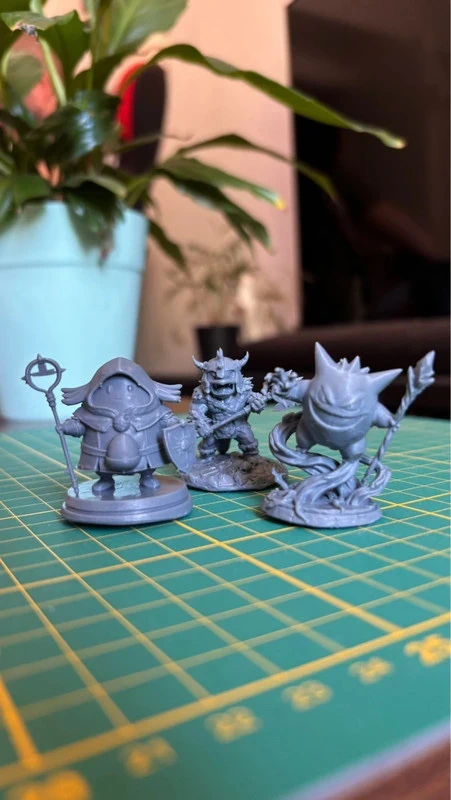 Set of 3 Fantasy Creature Miniatures – Pokémon-Inspired D&D
