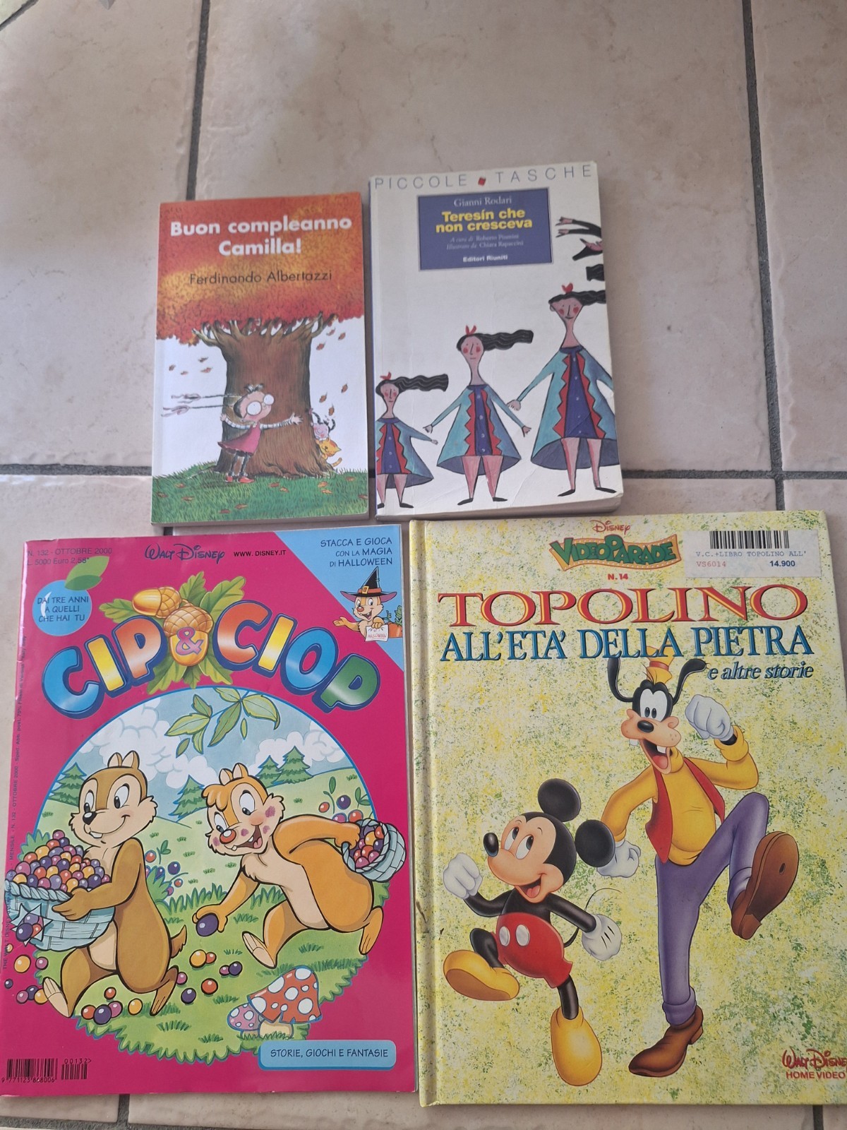 Disney lotto libri/fumetti: Topolino, Cip & Ciop + Buon compleanno Camilla! 2009