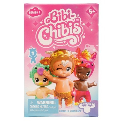 Moose Toys Bibi Chibis Series 1 Cheeki Lil Chibi Pack Mystery Blind Box Figure