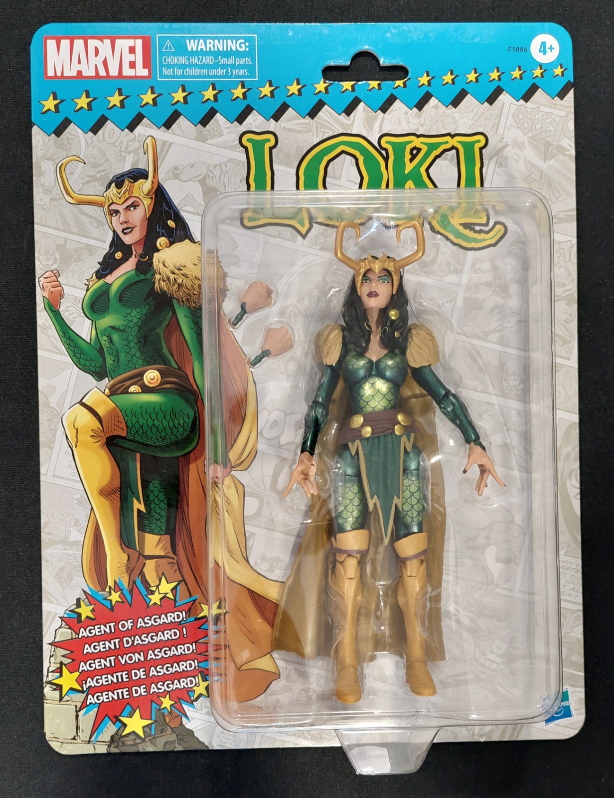 MARVEL LEGENDS LADY LOKI RETRO CARD 2021