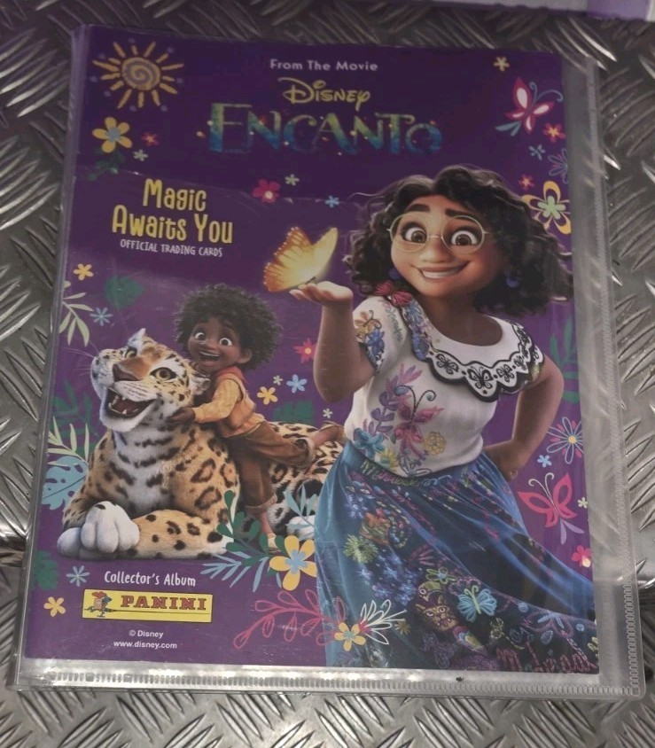 Selection Of Panini Disney Encanto Collectible Cards In A Presentation Folder