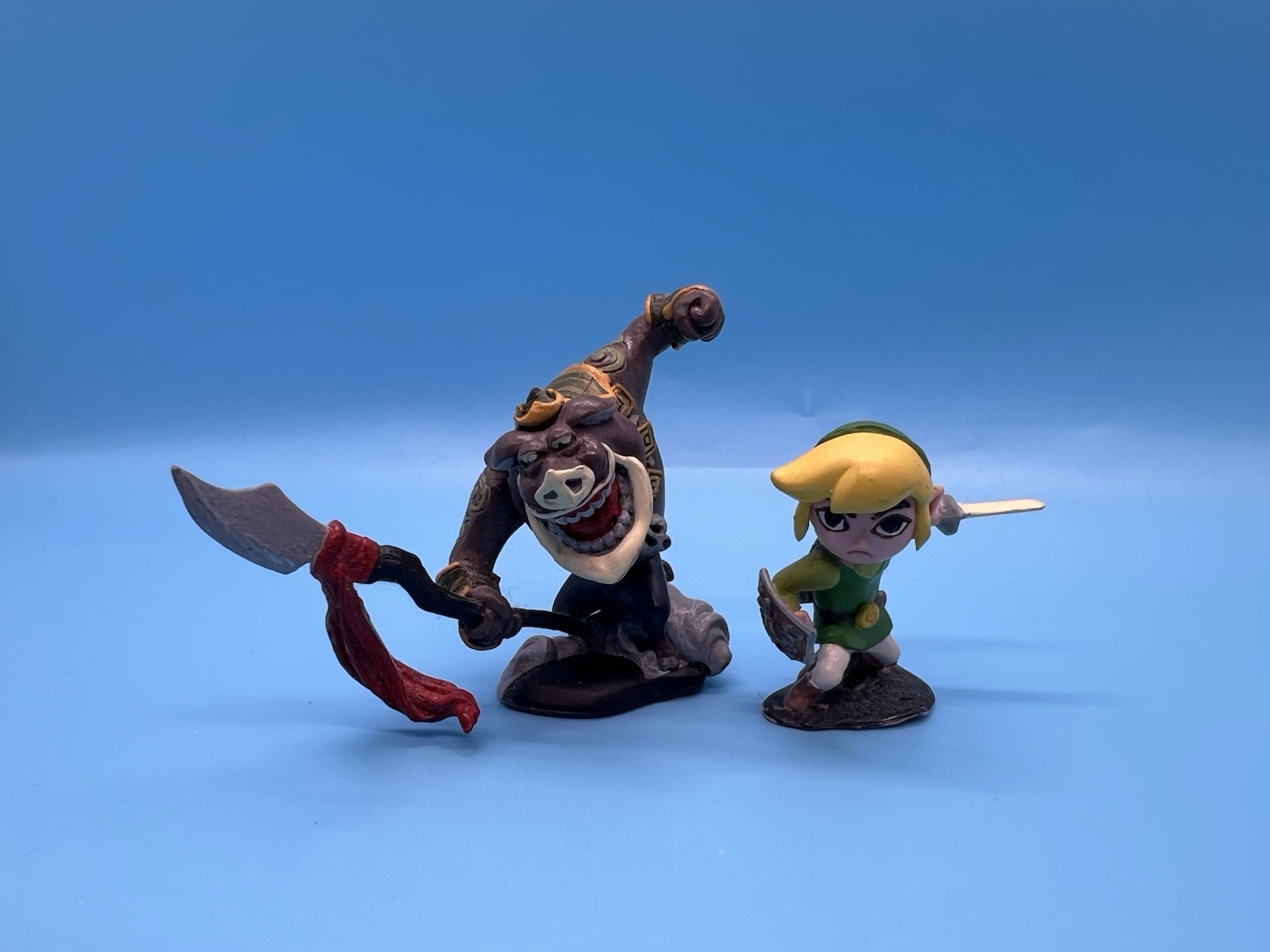 Legend Of Zelda Wind Waker TOON LINK MOBLIN Lot Promo Figures 2002 Famitsu Japan