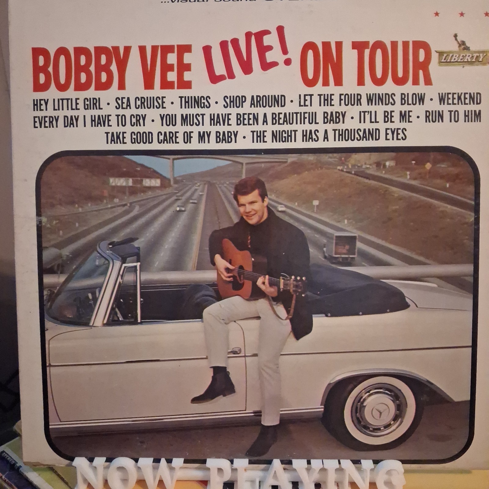 Bobby Vee Live On Tour Stereo LST-7393 Vinyl LP Record Album