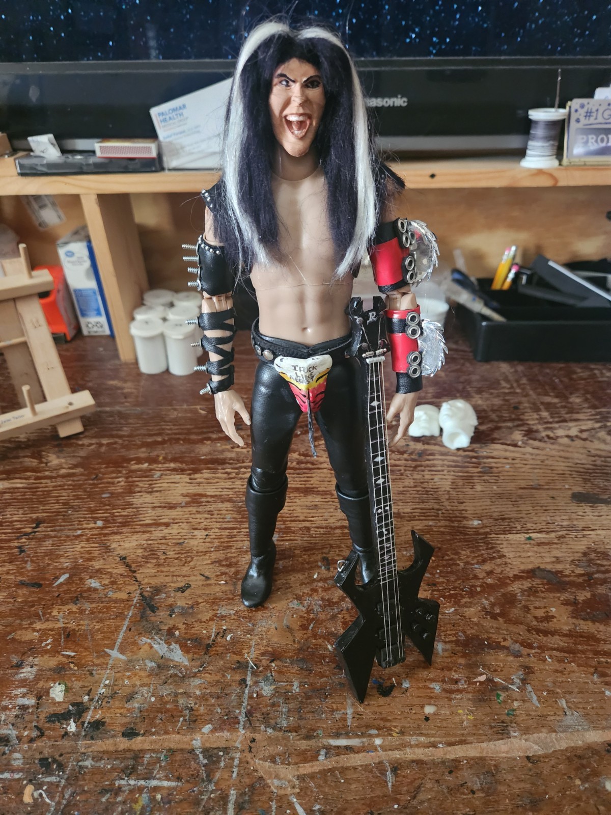 Bambola 1/6 WASP personalizzata Blackie Lawless Figure 12 pollici PLZ LEGGI