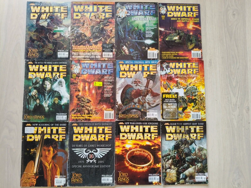 White Dwarf Magazines 60 stuks