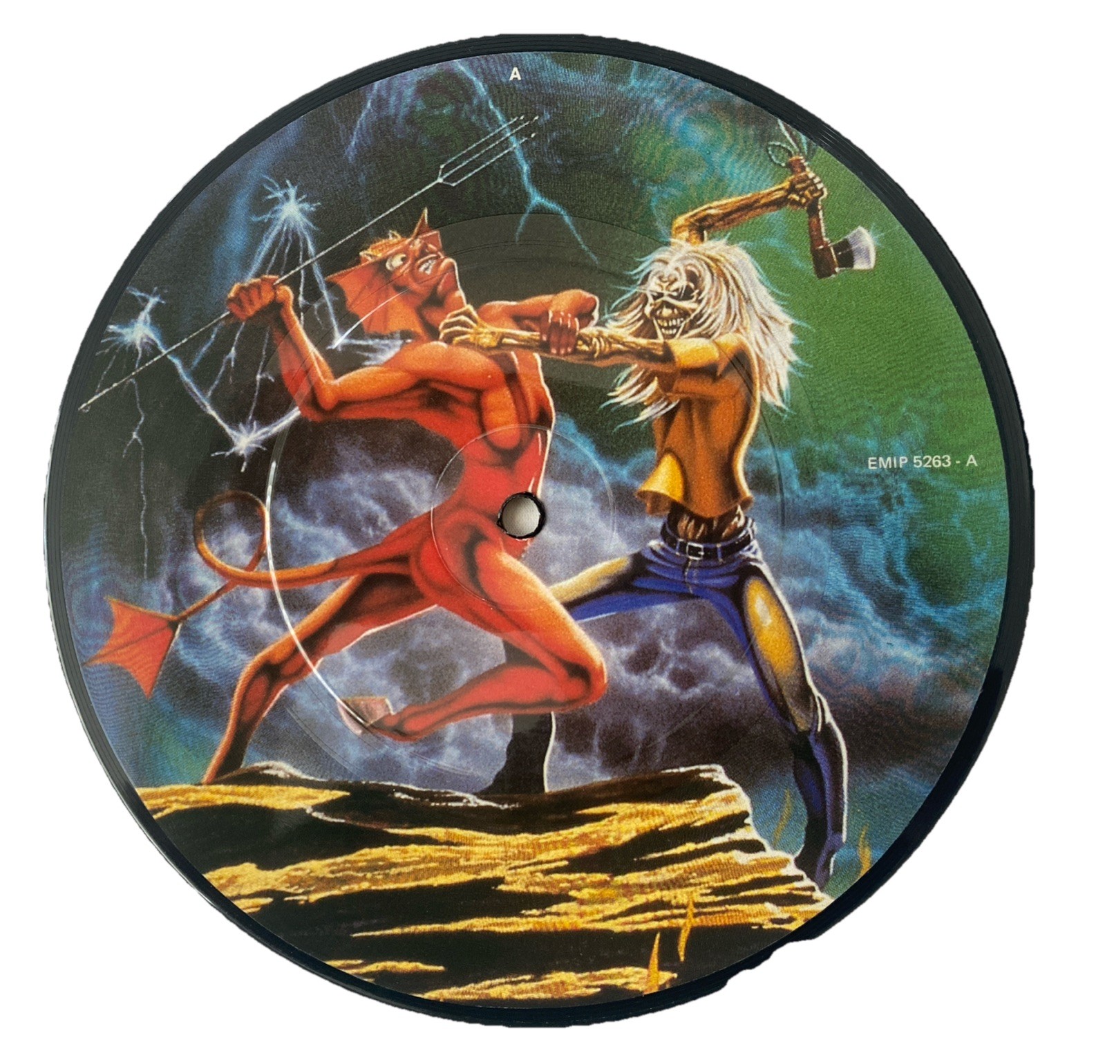 Iron Maiden - Run To The Hills 7" Picture Disc Vinyl Record EMIP5263 EMI 1982 Ex