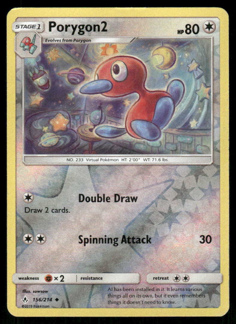 POKEMON PORYGON2 LEGAMI ININTERROTTI 156/214 REVERSE HOLO UC LP