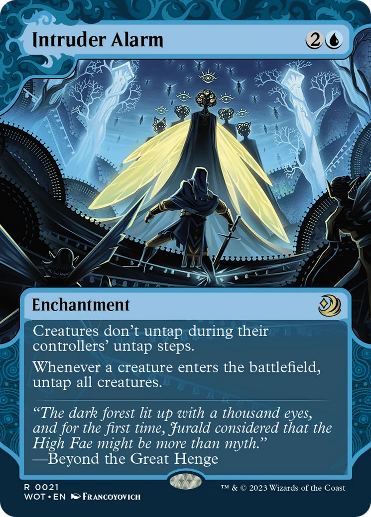 MTG Intruder Alarm 21 NM Wilds of Eldraine: Enchanting Tales Rare
