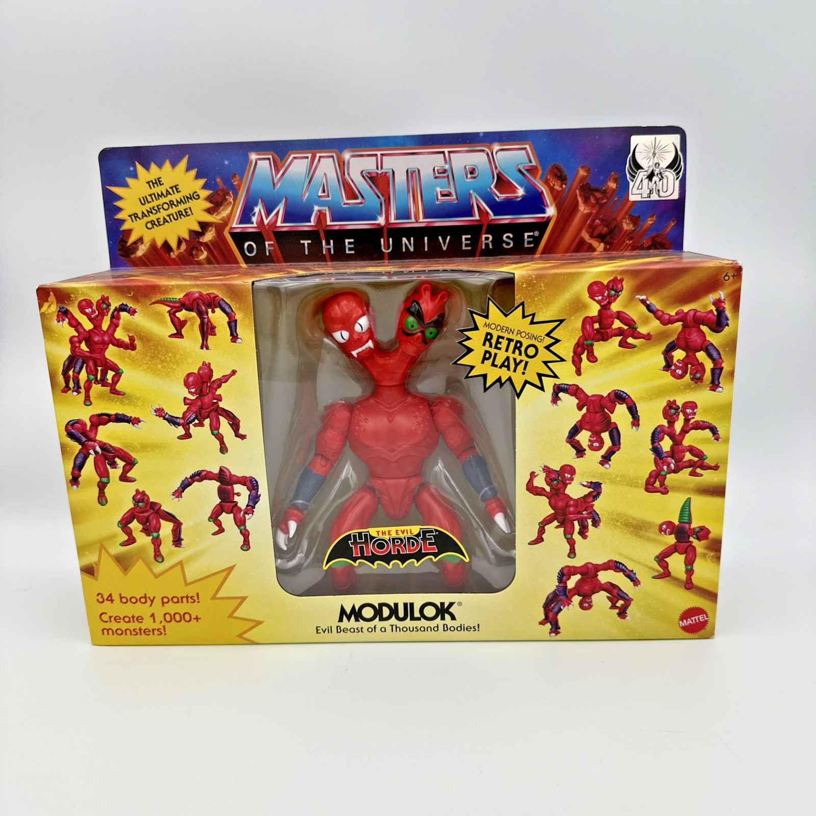 Masters of the Universe cartone animato Modulok action figure 40° anniversario MOTU