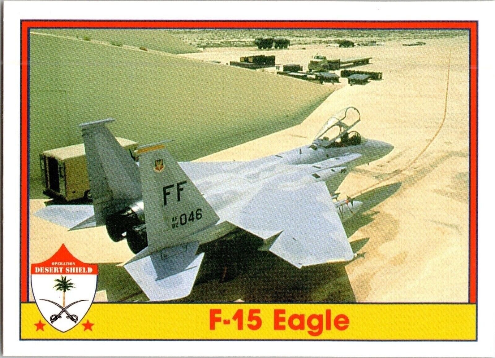 1991 F-15 Eagle 86 Operazione Desert Shield Pacific Trading Card Game TCG CCG