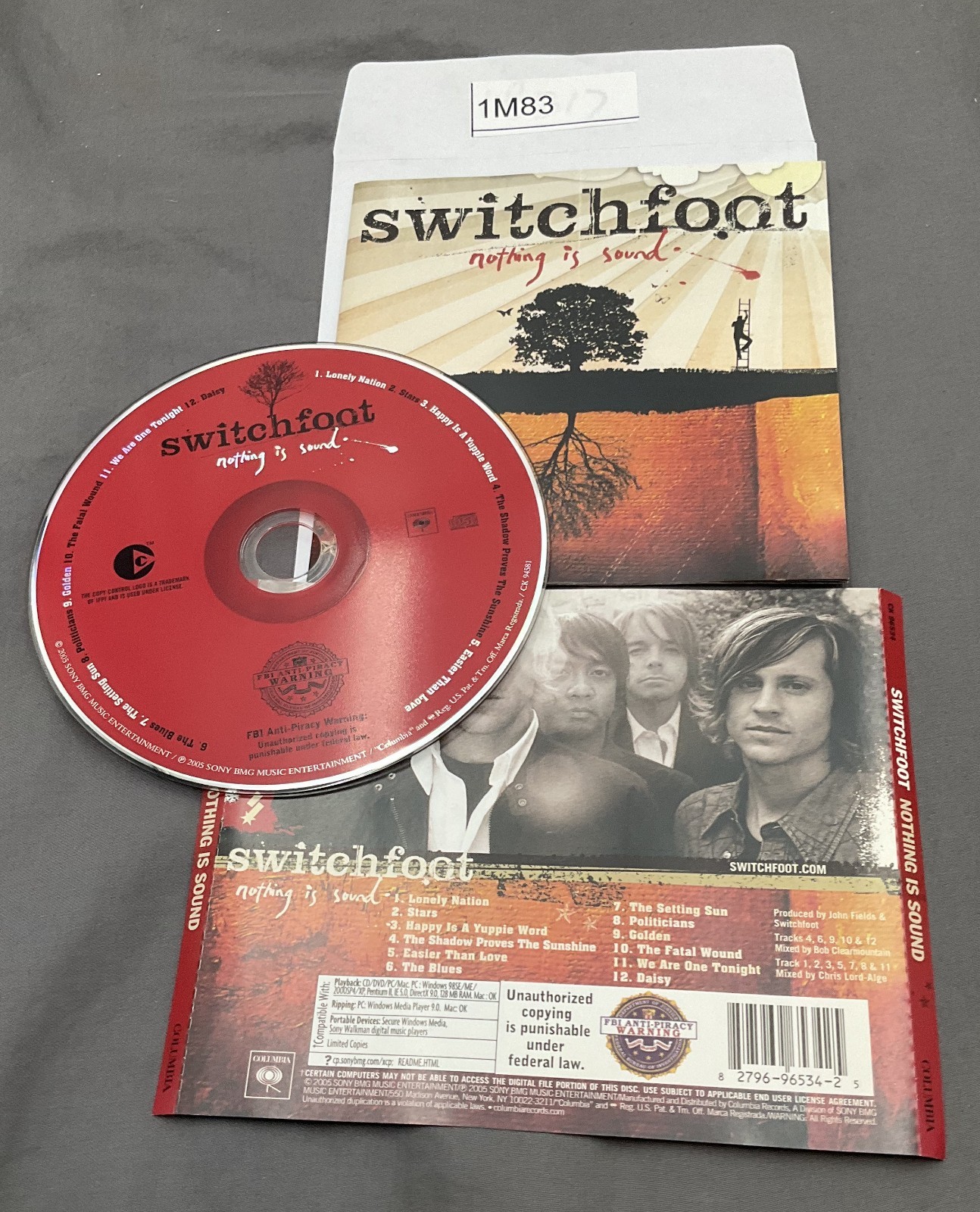 Nothing Is Sound by Switchfoot (CD, Sep-2005, Sparrow Records) No Case #1M83