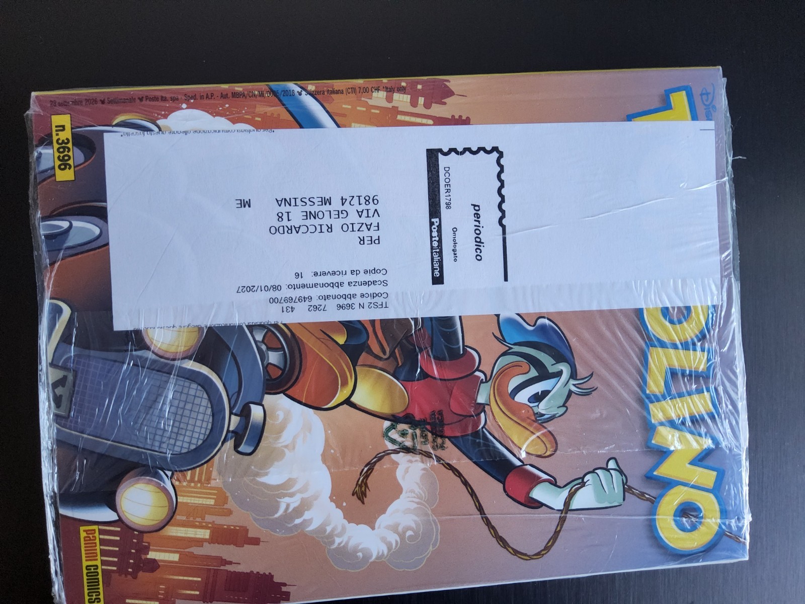 DISNEY, TOPOLINO n. 3696, Panini Comics, usato in buone condizioni vedi foto 📷.
