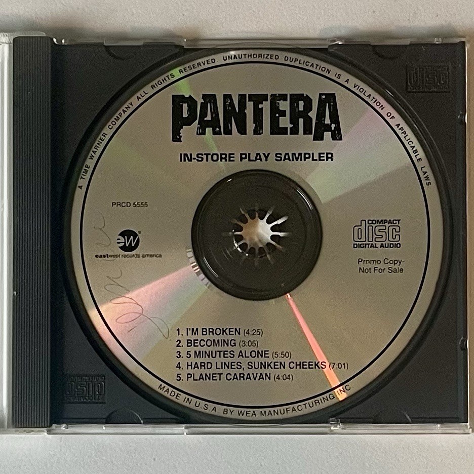 Pantera In Store Play Sampler CD 1994 Promo 5 Tracks Far Beyond Driven eastwest