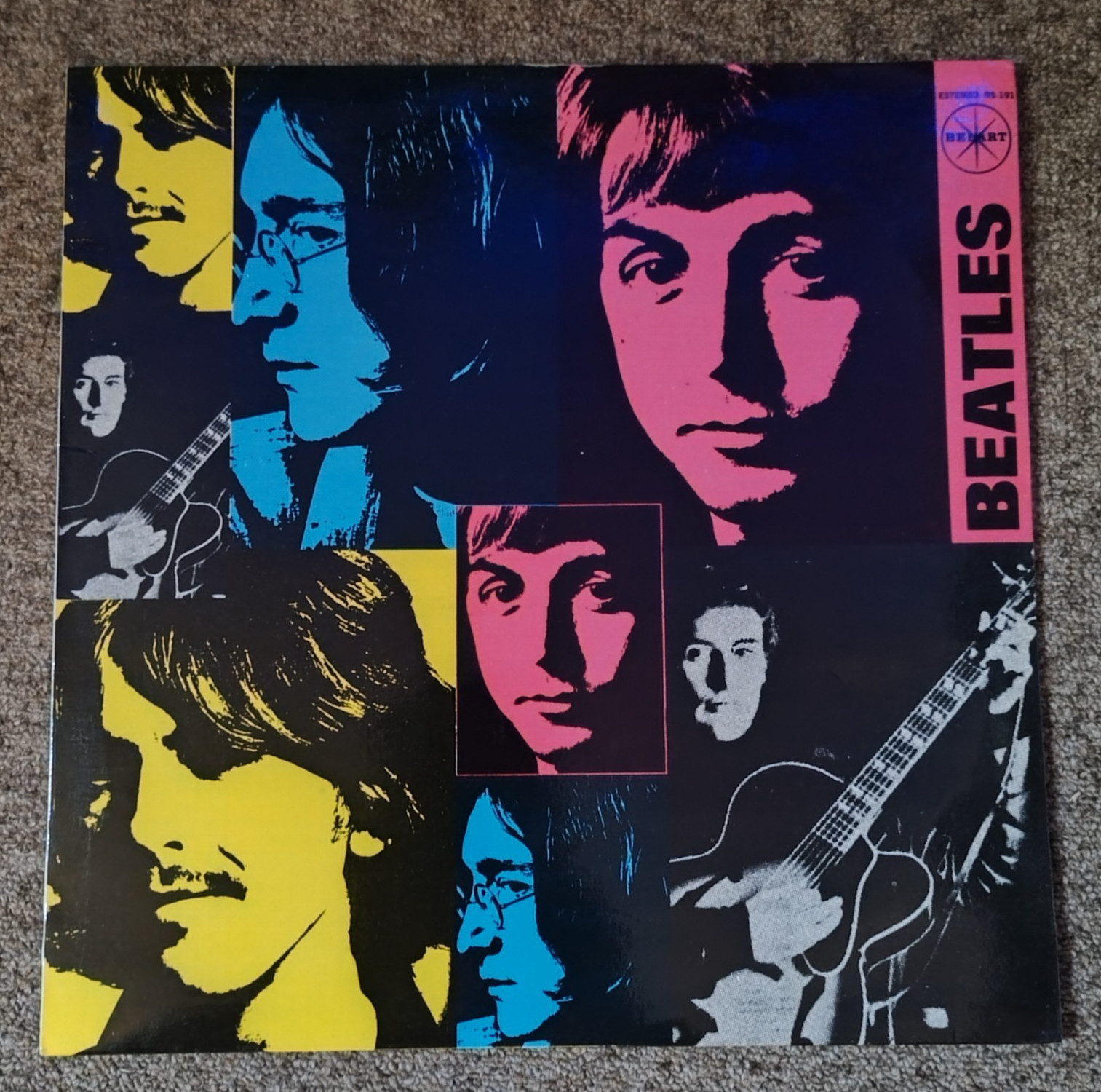 THE BEATLES with TONY SHERIDAN BS-191 RARE MEXICAN EDITION BELART 1969 lennon