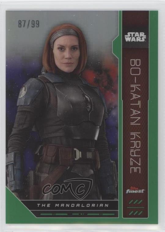 2023 Topps Finest Star Wars rifrattore verde 87/99 Bo-Katan Kryze #FN-96 5b1