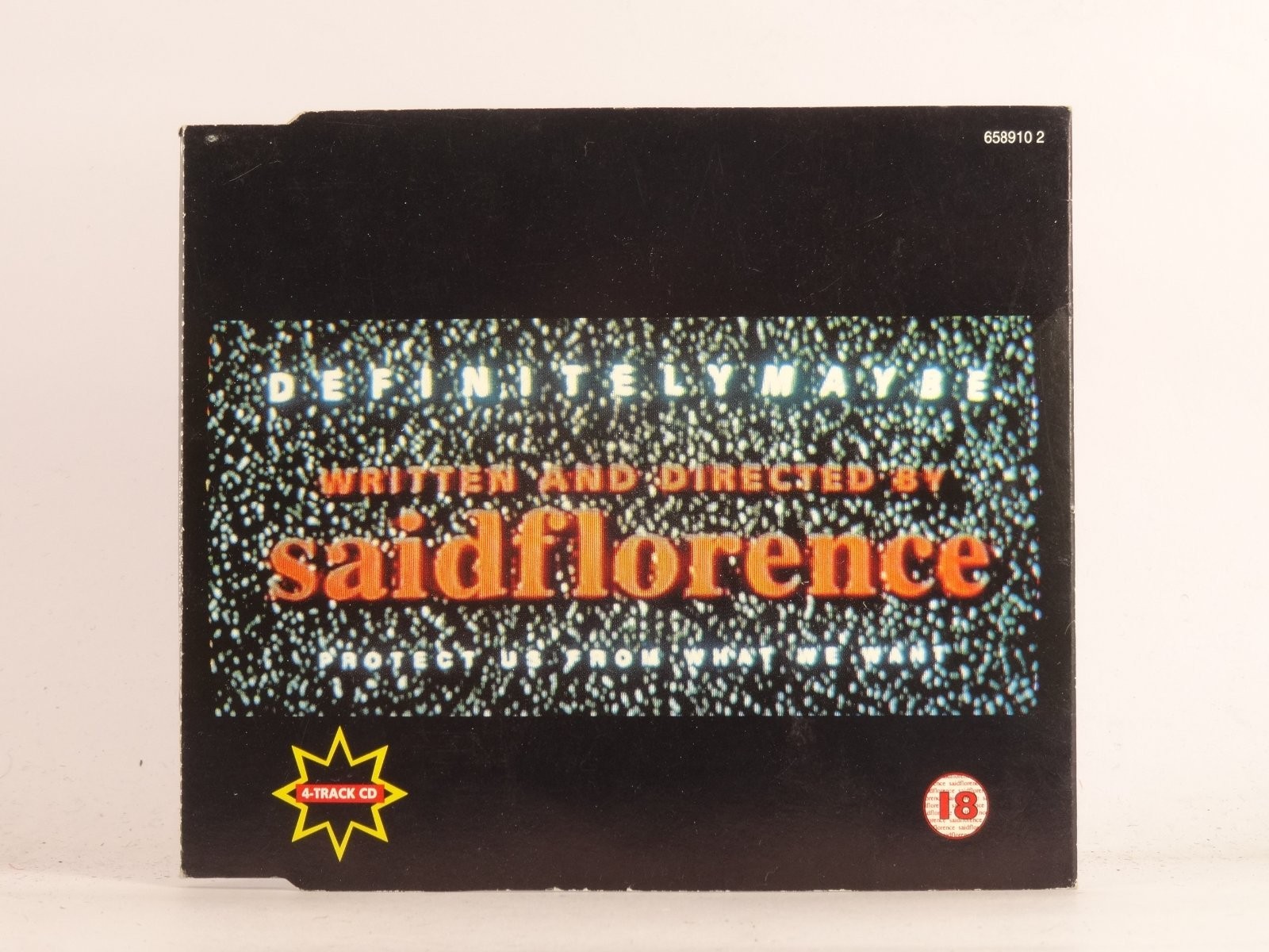 SAID FLORENCE DEFINITELY MAYBE (K51) 4 Track CD Single plus Picture Sleeve CA