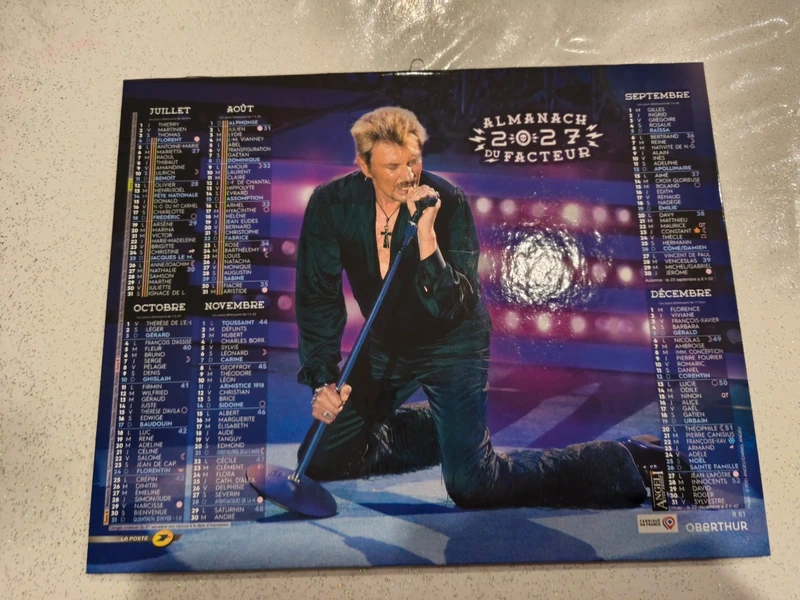 Calendrier Johnny 2027
