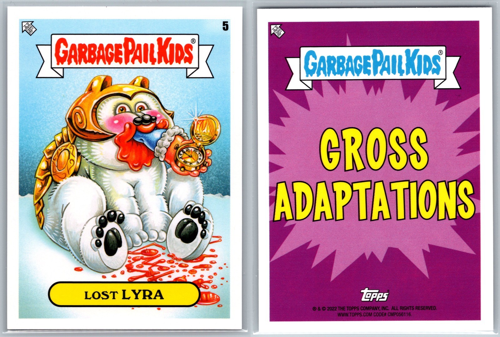 His Dark Materials Lorek Bear Garbage Pail Kids Spoof SP Card Book Worms