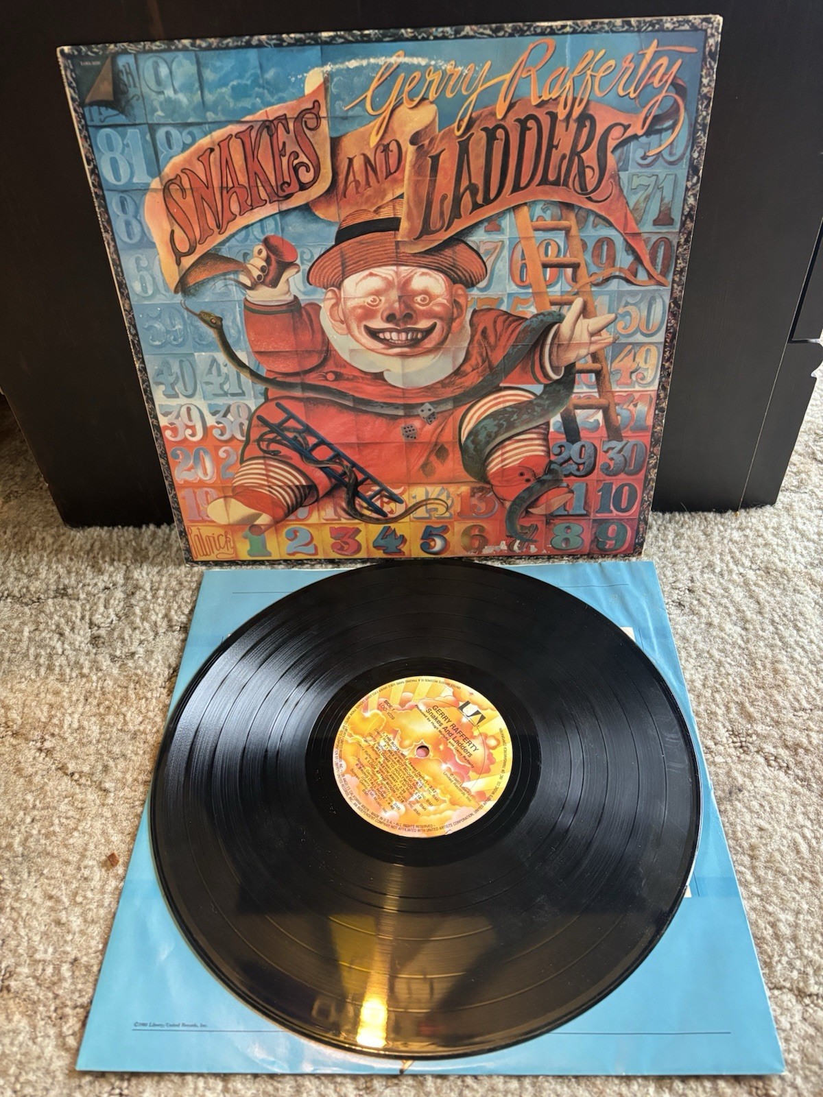 Gerry Rafferty Snakes And Ladders LP Vinyl Record 1980 United Artists LOO-1039