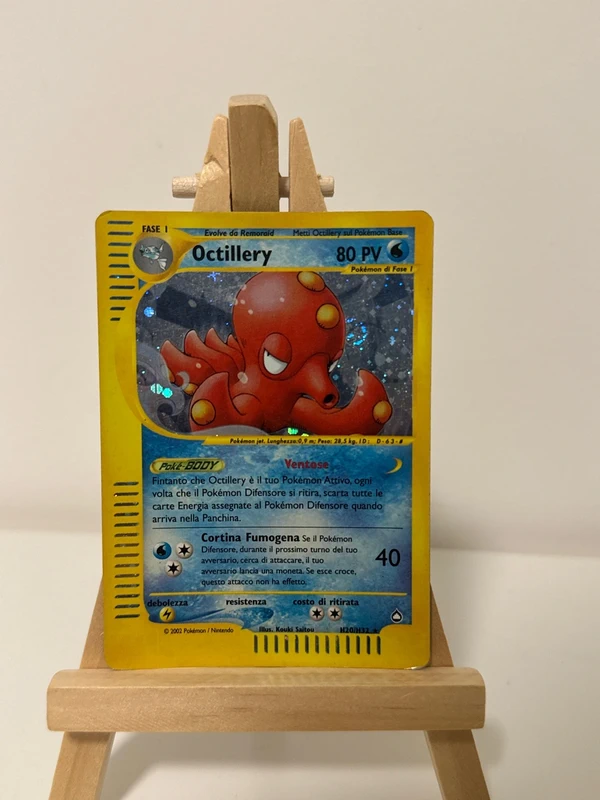 Carta pokemon Octillery H20/H32 Set Aquapolis holo swirl