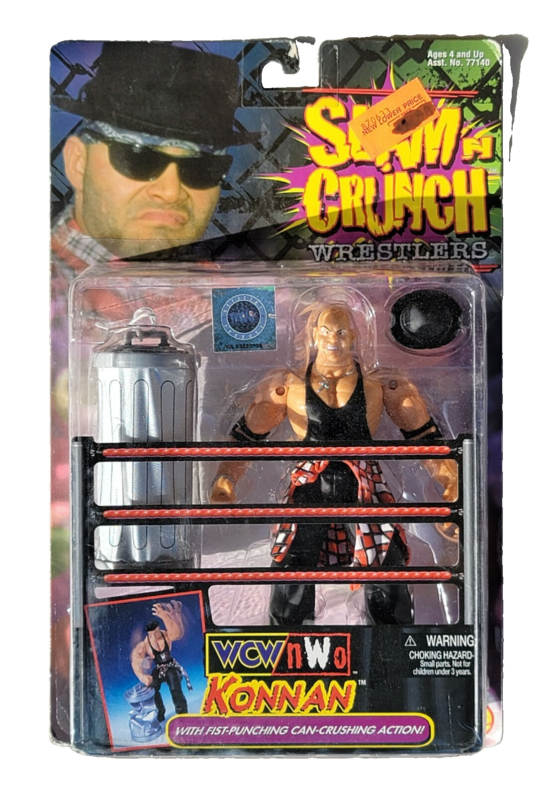 personaggio wcw wwf ljn wrestling superstars slam n crunch konnan wrestling