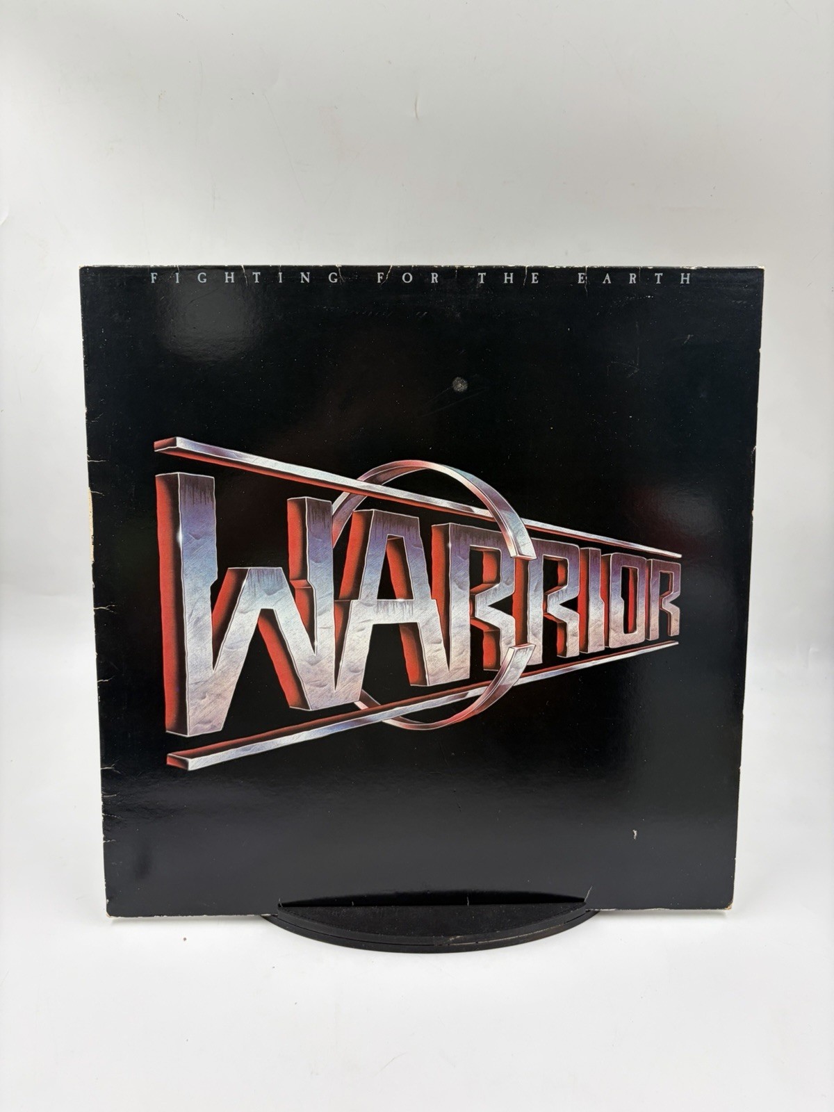WARRIOR Fighting For The Earth 1985 UK Vinyl LP Record 10 Records VG/VG