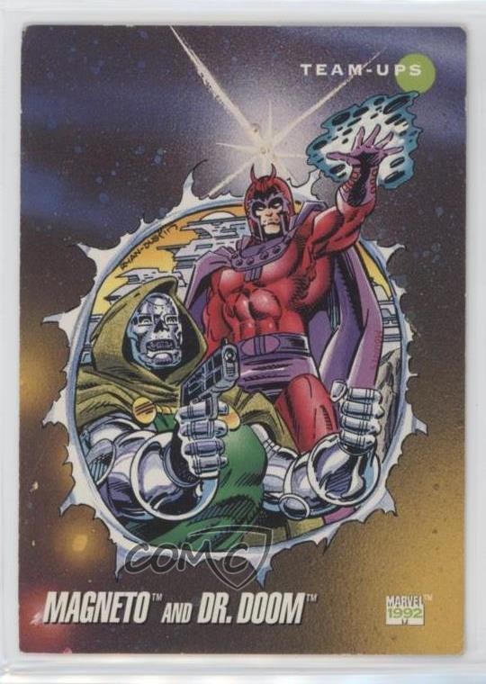 1992 Impel Marvel Universe Serie III Team-Ups Doctor Doom Magneto Dr #78 0nl0