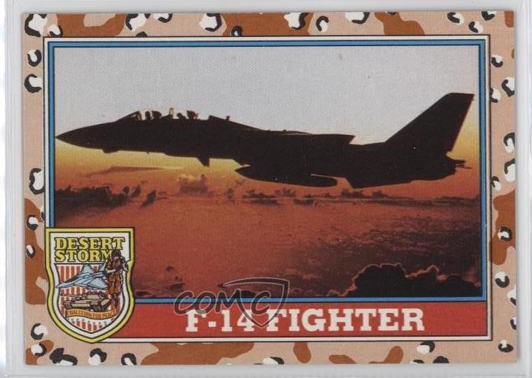 1991 Topps Desert Storm F-14 Fighter #110 1b9b