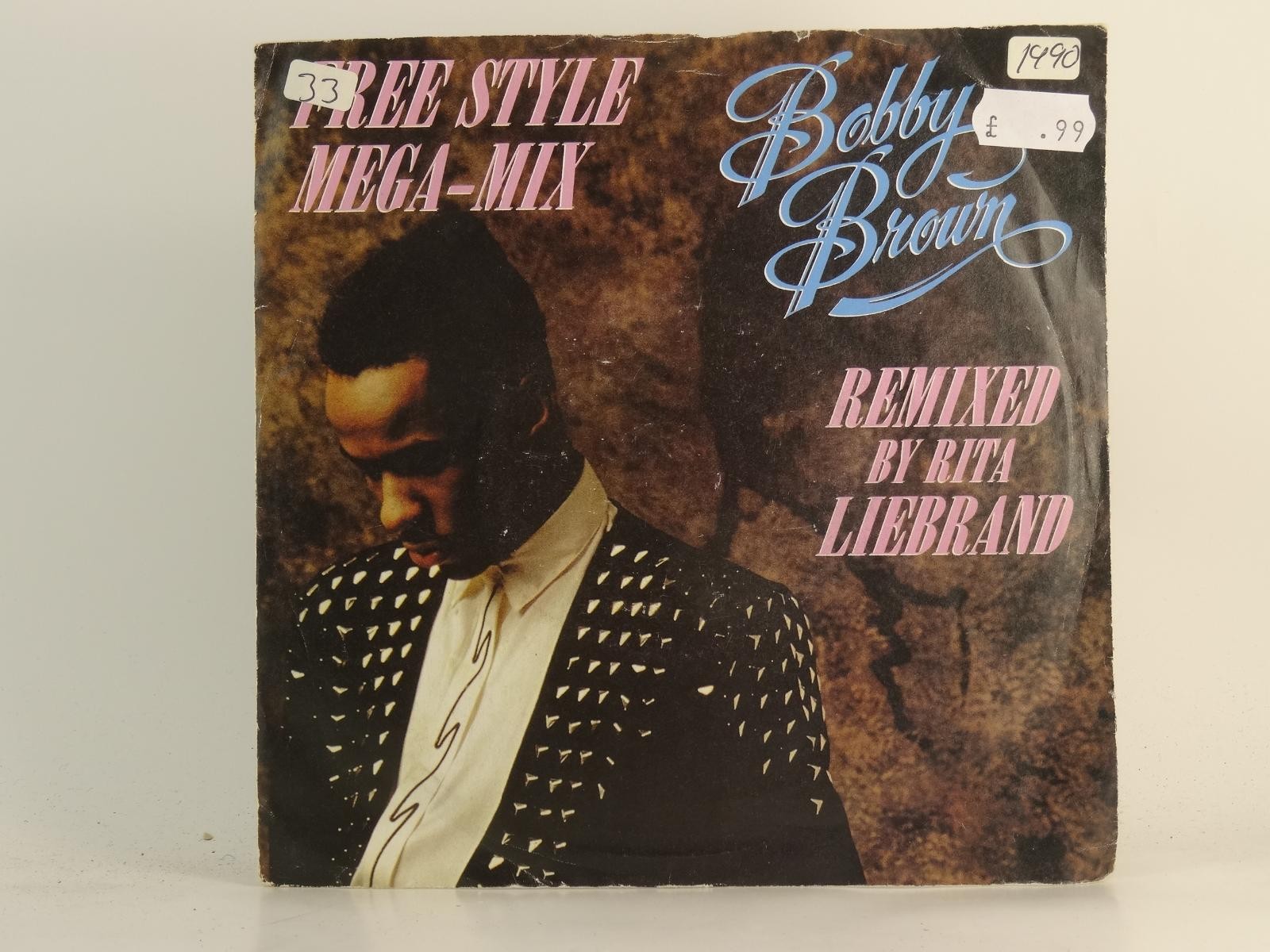 BOBBY BROWN FREE STYLE MEGA-MIX (75) 5 Track 7" Single including Picture Sleeve 