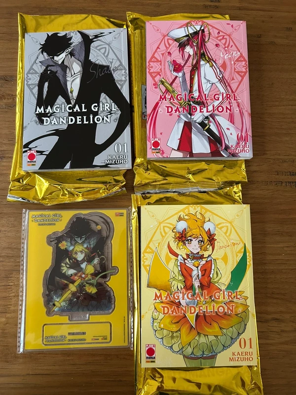 Magical girl dandelion set variant completa A B C - più stand in plexiglass