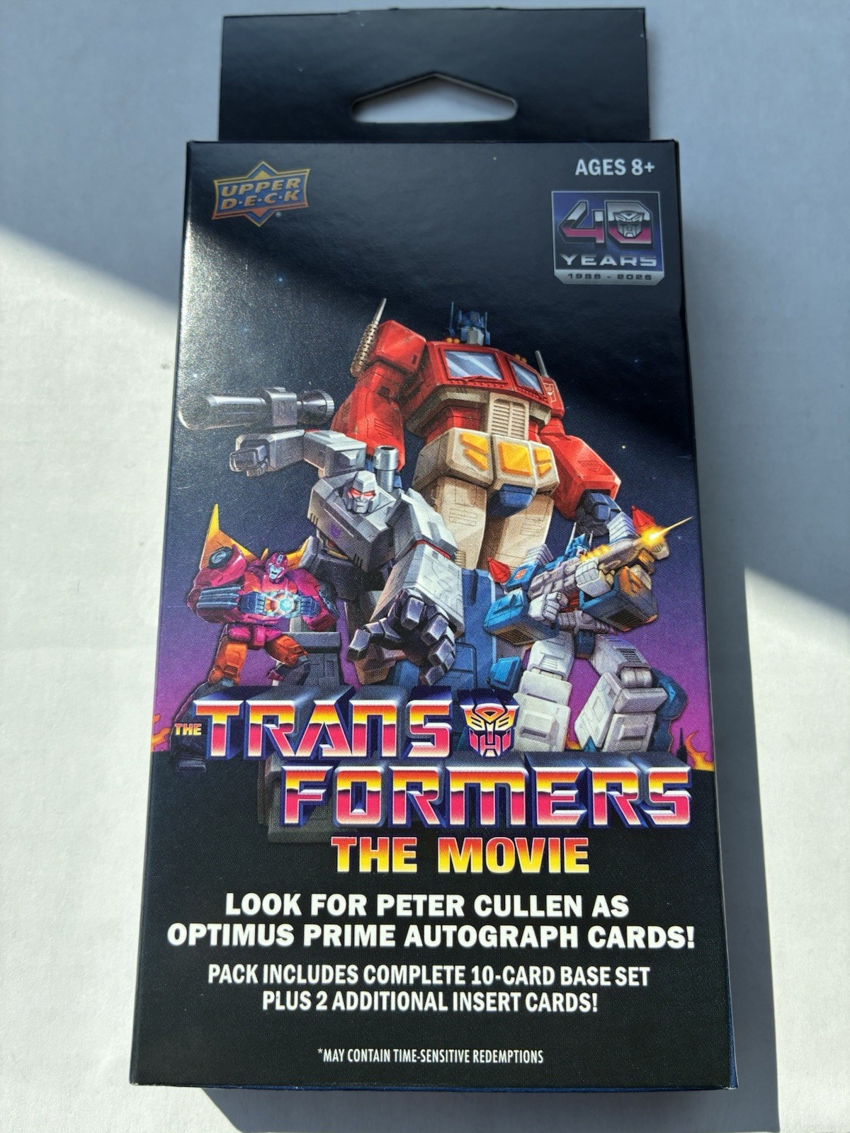 Carte collezionabili "2026 Upper Deck Transformers The Movie", edizione speciale; sigillate!