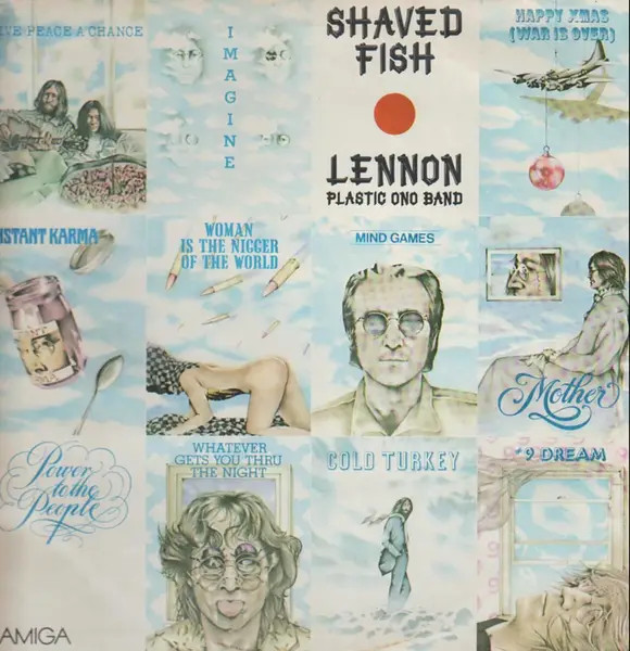 LP John Lennon / Plastic Ono Band Shaved Fish Amiga Edition Near Mint