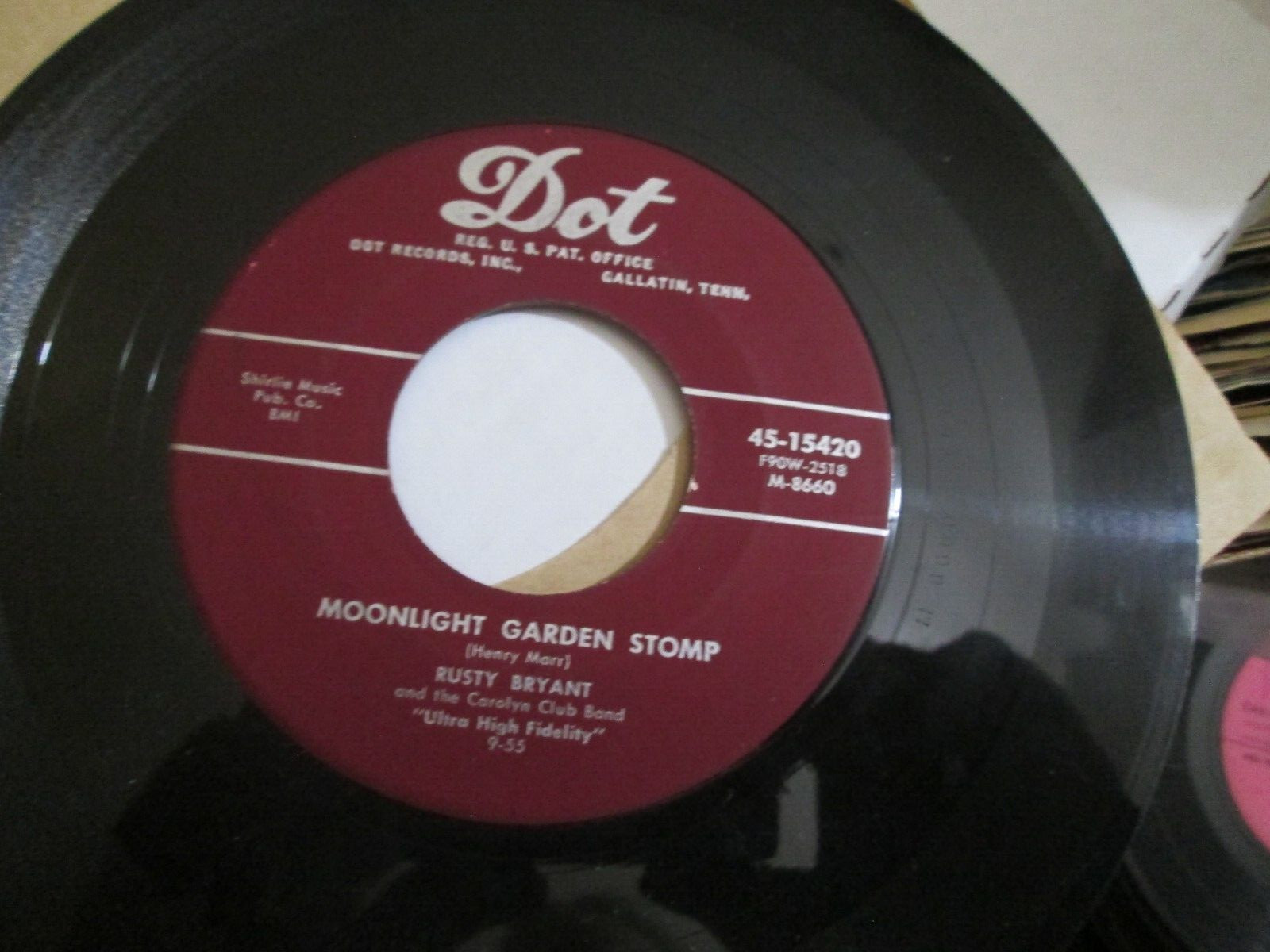 Instrumental RB Rocker Jump 45 RUSTY BRYANT Moonlight Garden Stomp DOT EXCELLENT