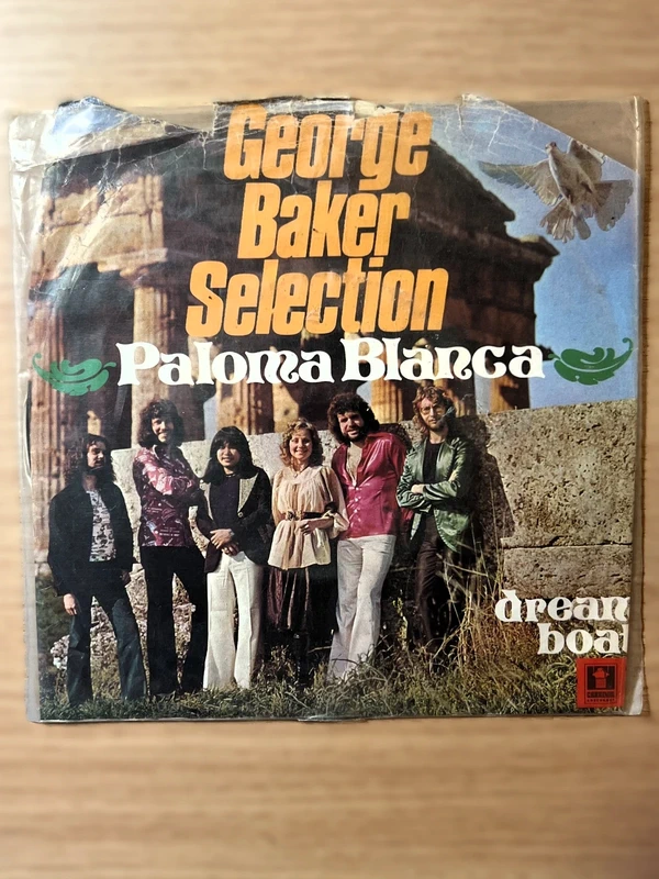 George Baker Selection - Paloma Blanca 7" Vinyl Single Cardinal 1975