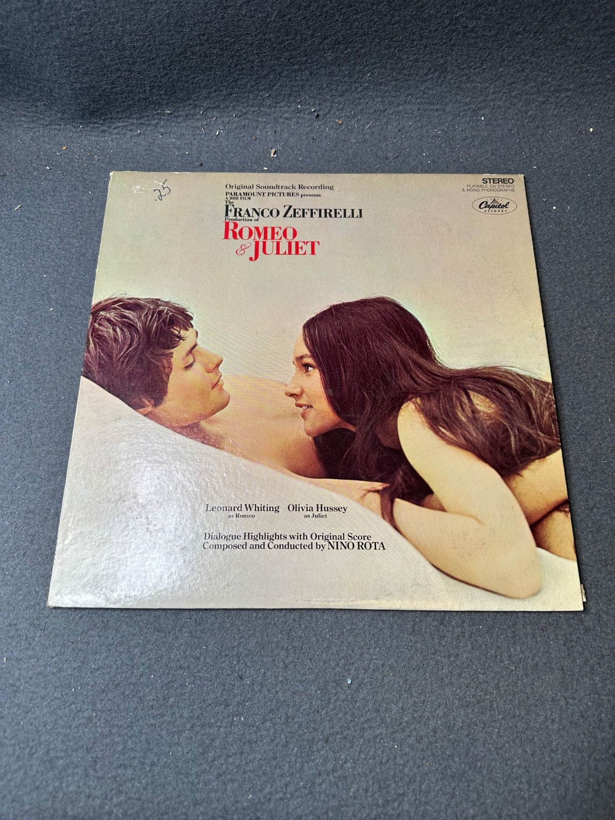  Romeo & Juliet Soundtrack  Franco Zeffirelli's Vinyl Record LP 1968 Capitol 